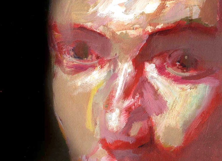 Painted graphic narrative image
