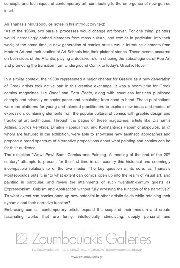 Zoumboulakis Gallery press release page 2